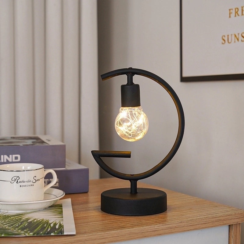 Minimalist Geometric Iron Night Lights for Indoor Parties | Home Decor Lighting