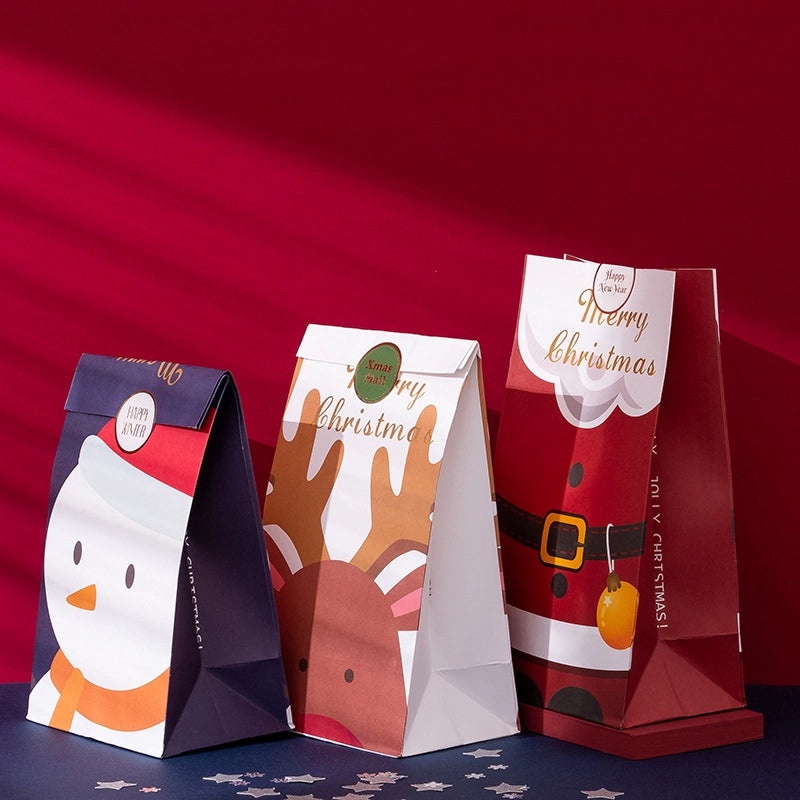 Christmas Santa Claus Gift Bags Cute Holiday Wrapping Supplies|Christmas Gift Bags