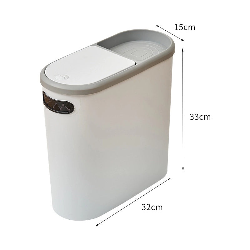 Elegant Minimalist Solid Color PP Waste Bin | Home & Office Storage Solutions