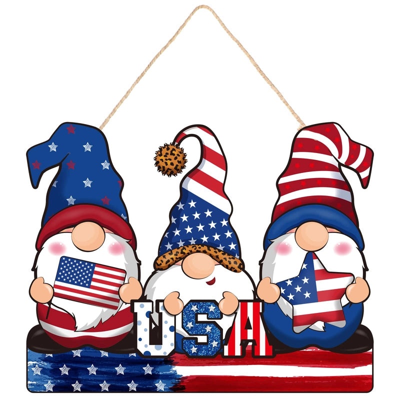 Japanese US Independence Day Wooden Five-pointed Star Bald Eagle Door Pendant | Home Decor