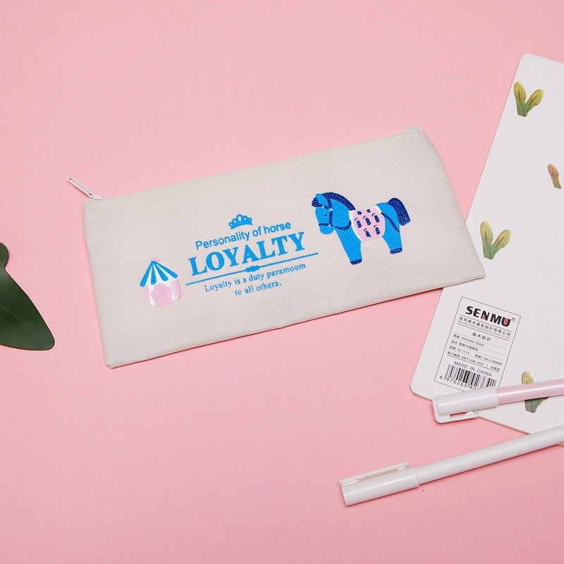 2 Pieces Red Leather Pencil Cases Simple Design for Office, School, and Home Use|Stationery & Office Supplies