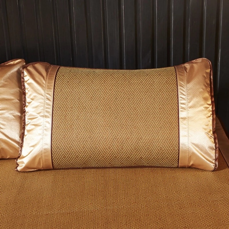 Summer Rattan Pillow Cover Cool Mat Single Double Size Soft Breathable|Home Decor Bedding Accessories