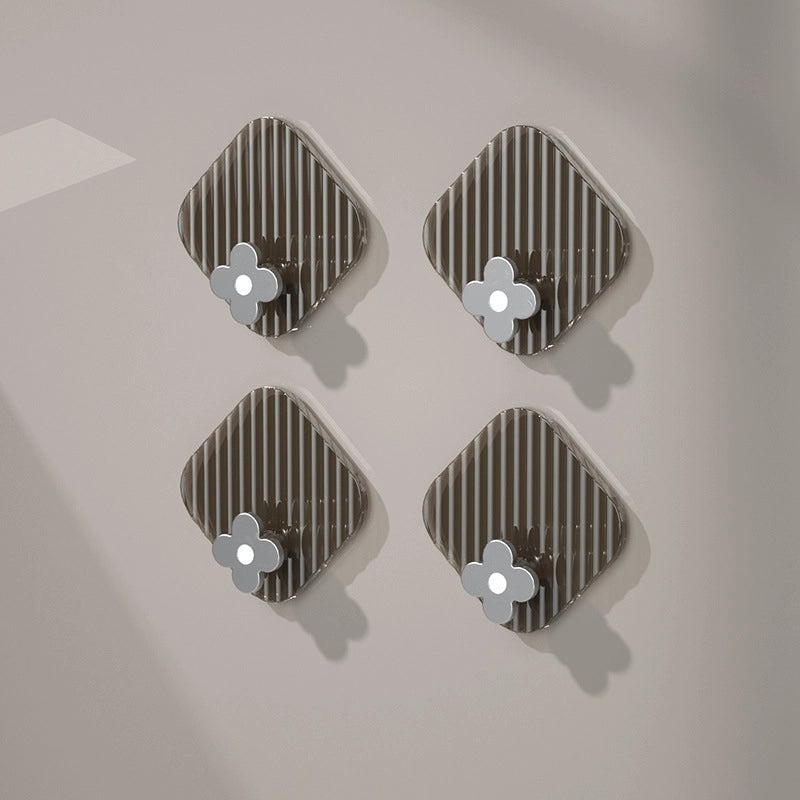 Minimalist Four Leaf Clover Hooks ABS PET Material | Home Organization Accessories