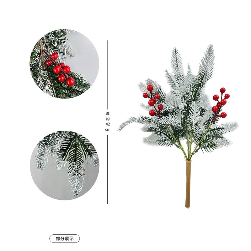 Christmas Snowflake Pine Cone Rattan Garland Hanging Door and Wall Decoration | Christmas Home Decor