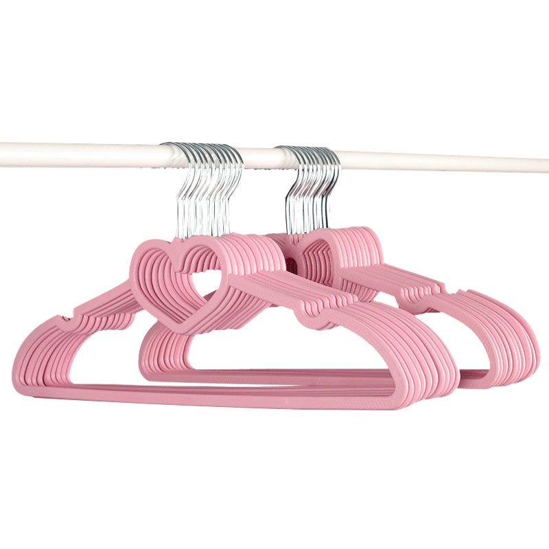 Pink Heart-shaped Butterfly Clothes Hanger Non-slip Plastic Drying Rack for Girls Adults Dormitory Use|Home & Living - Laundry Accessories