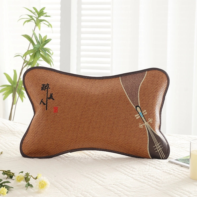 Summer Bamboo Rattan Pillow Breathable Buckwheat Neck Cushion for Adults Dorm Room|Home & Living > Bedding > Pillows