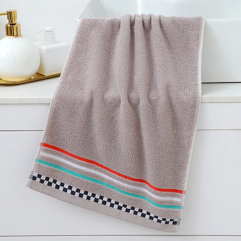 Absorbent Cotton Towel with Embroidered Logo for Household and Promotional Gifts|Home & Living - Towels & Linens