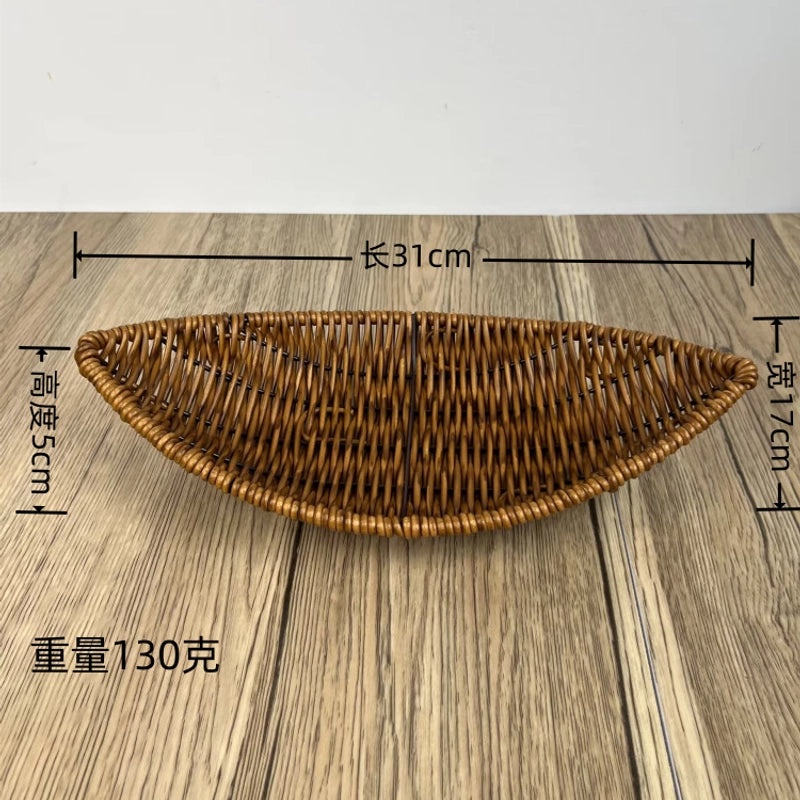 Minimalist Solid Color Woven Style Storage Basket Set of 2 | Home Storage & Organization