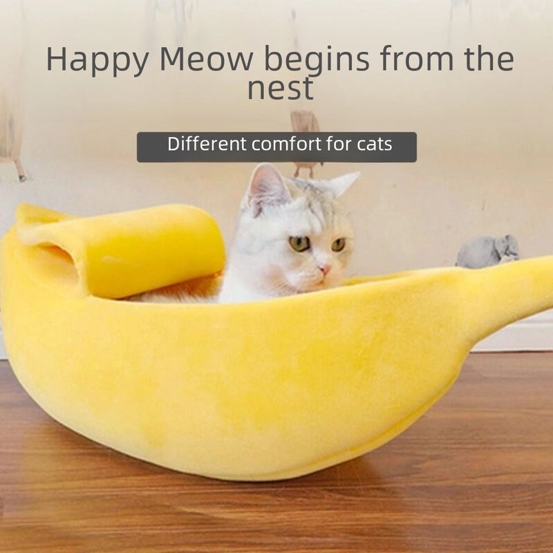 Cozy Winter Cat and Dog Nest Sleeping Bag Small Pet House Villa Warm Bed | Pet Beds & Houses