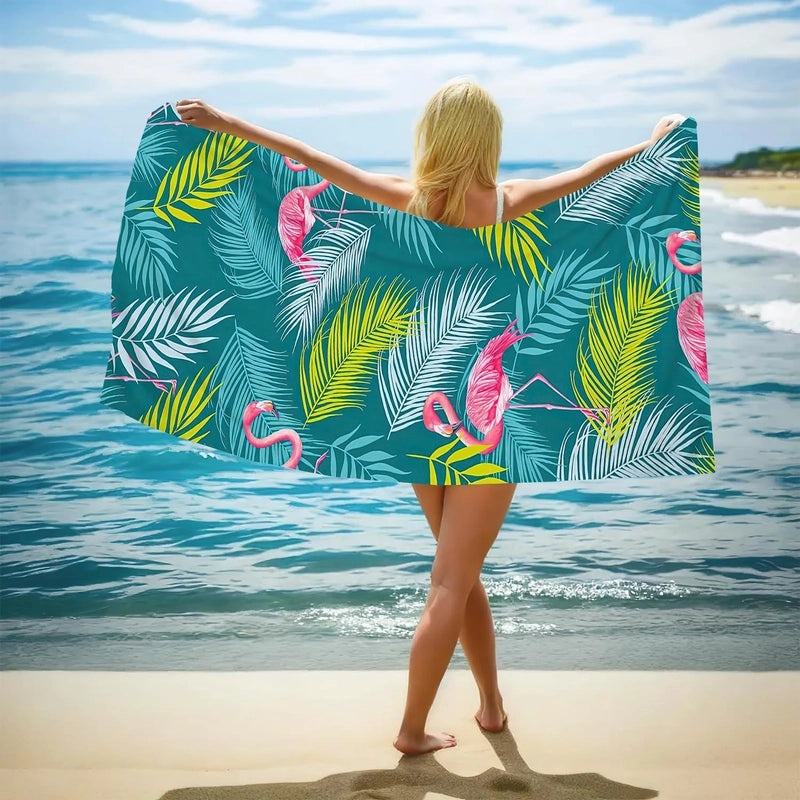 Elegant Floral Butterfly Beach Towel with Superfine Fiber for Casual Bathing|Beach Towels and Accessories