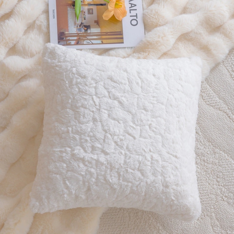 Cute Letter Flower Velvet Throw Pillow Cover for Couch Sofa Decor|Home Decor Pillows