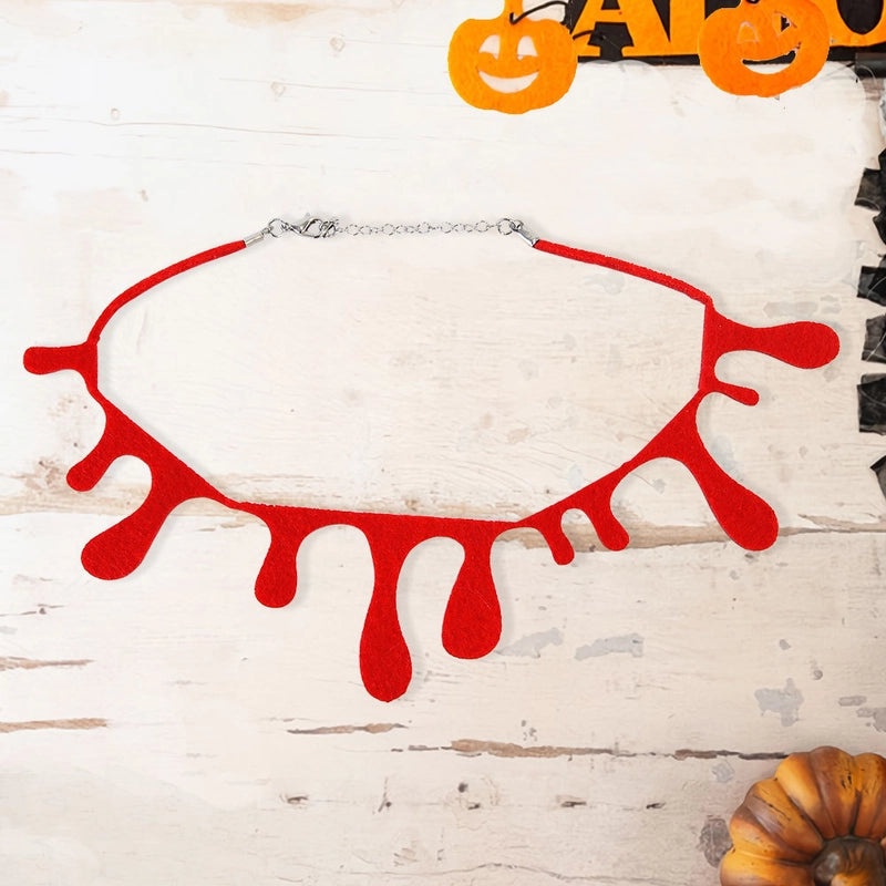 Halloween Spider Bat Skull Necklace Felt Pendant Funny Cool Party Accessory|Jewelry & Accessories