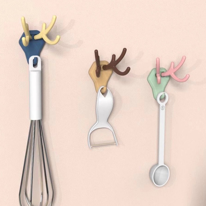 Stylish Solid Color Plastic Hooks for Casual and Elegant Use|Home & Kitchen Storage Accessories