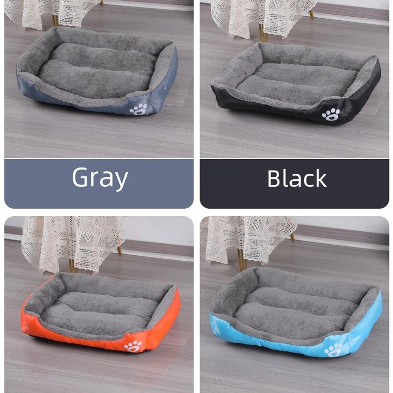 Candy Color Square Pet Nest for Dogs and Cats Universal Kennel Mat with PP Cotton Filling | Pet Beds & Accessories