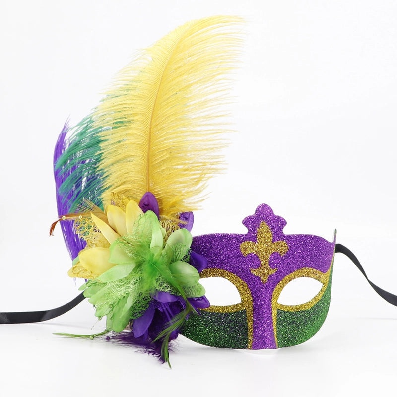 Easter Mardi Gras Feather Plastic Party Mask Selfie Props Holiday Accessories 1 Piece|Party Supplies & Accessories