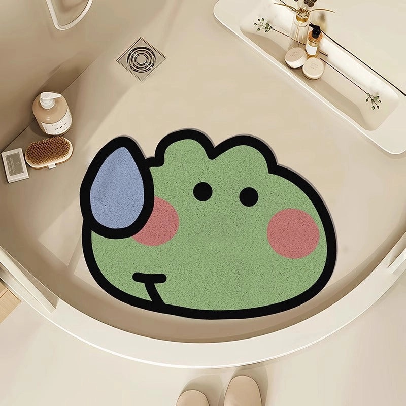 Cartoon Silent Dog Silk Bathroom Shower Floor Mat Non-Slip Anti-Slip Foot Pad | Bathroom Accessories