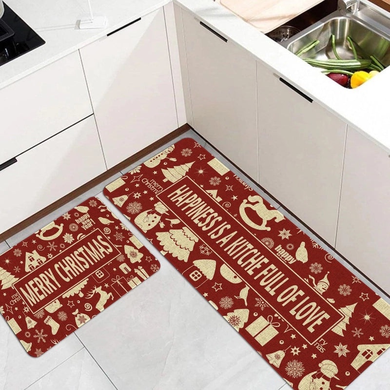 Festive Christmas Tree Polyester Rug|Home Decor & Carpets