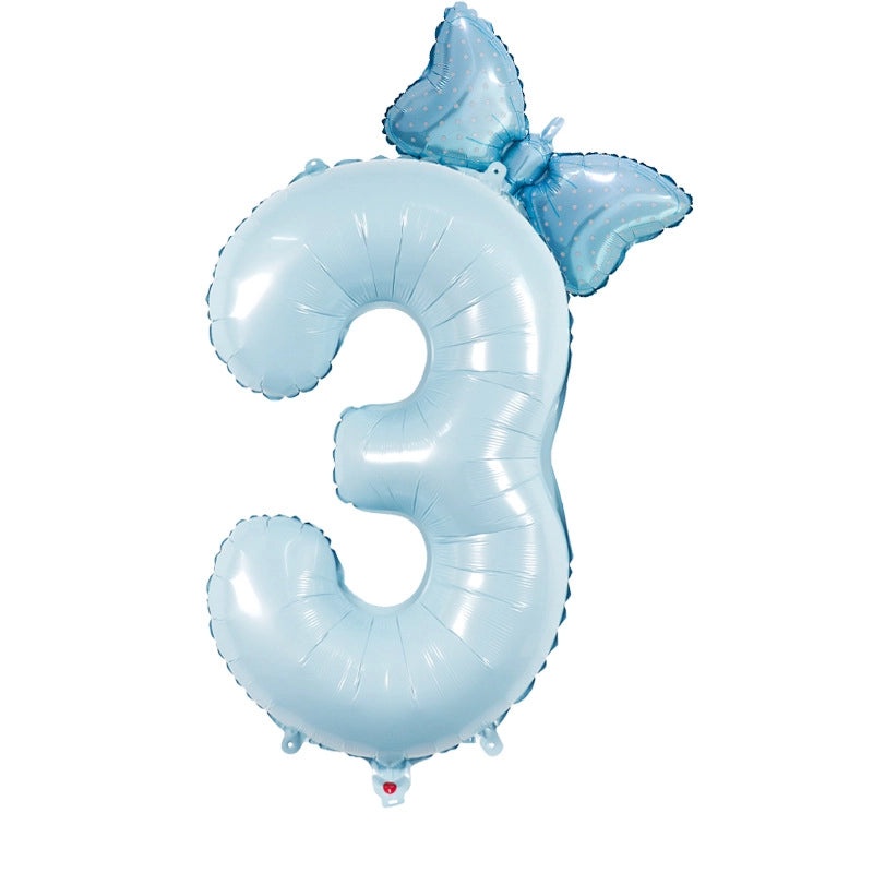 Modern Number Birthday Balloons Aluminum Foil Classic Basic Style | Party Decorations Balloons