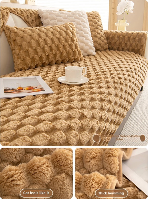 Thick Plush Winter Sofa Cushion Non-slip Nordic Style Warm Cover|Home Decor Cushions