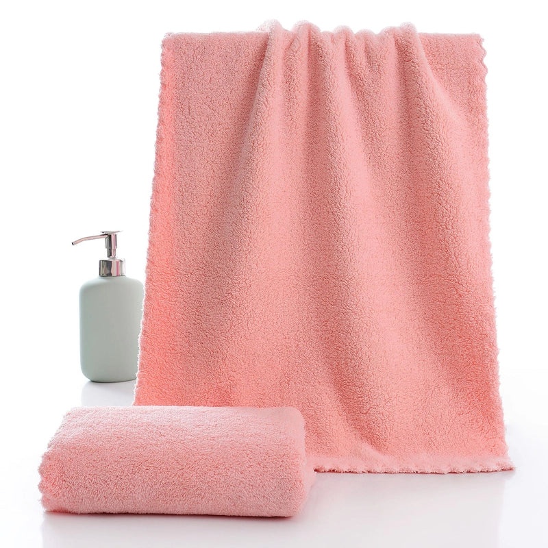 Soft and Absorbent Coral Fleece Bath Towel 70x140cm, High-Density Warm Home Towel | Bath Towels & Accessories