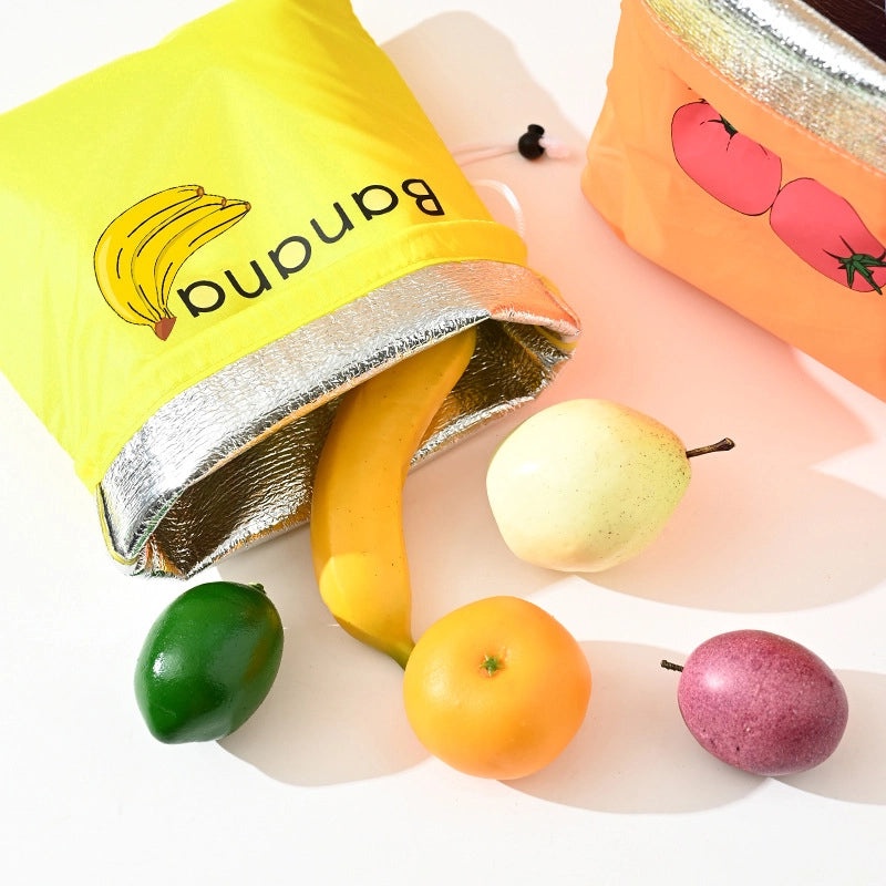 Adorable Alphabet Fruit Pattern Polyester Storage Pouch|Storage Bags