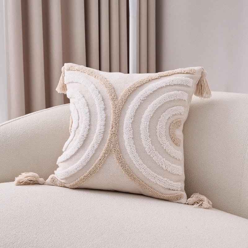 Geometric Stripe Cotton Linen Pillow Covers for Couch Sofa Decor | Home Decor & Pillow Covers