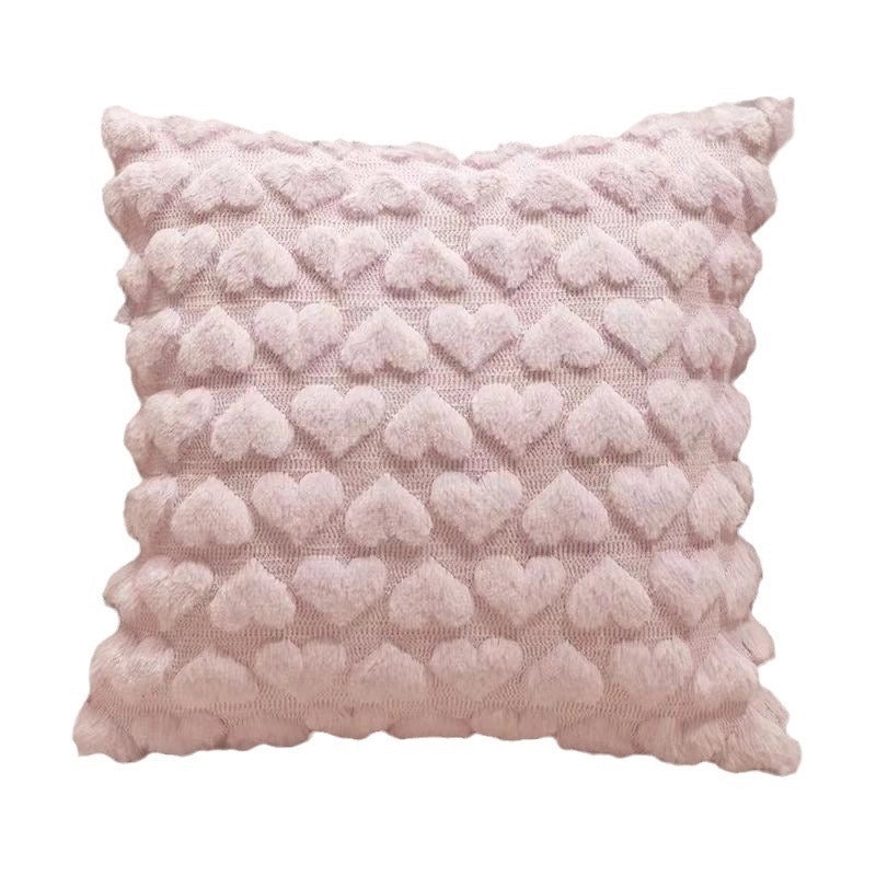 Minimalist Solid Color Heart Pattern Polyester Pillowcases for Bedding|Home Decor & Bedding