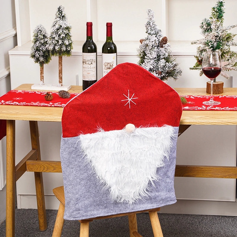 Christmas Santa Claus Chair Cover for Party Decoration | Home Decor & Party Supplies