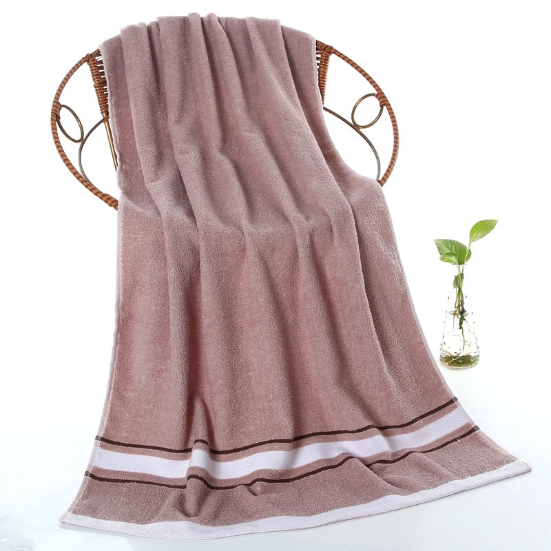 Thickened Soft Cotton Bath Towel for Adults, Absorbent and Comfortable, Unisex Home & Swimming Use | Bath & Body