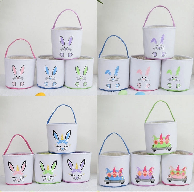 Easter DIY Canvas Bag with Rabbit Ears Decorative Gift Basket for Office and Cultural Events|Home & Garden > Seasonal Decor > Easter Decorations
