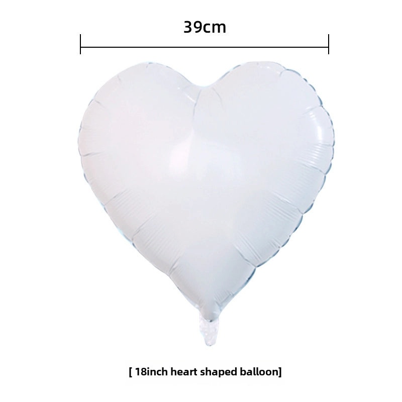 18 Inch Heart-Shaped Aluminum Foil Balloon for Wedding Valentine’s Day New Year Decoration | Party Supplies & Balloons