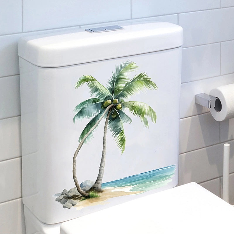 Tropical Coconut Tree PVC Wall Decal for Living Room | Home Decor Wall Stickers