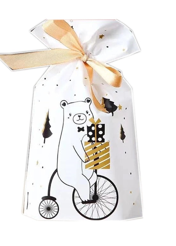 Holiday Snowflake Drawstring Gift Bags for Candy Cookies | Seasonal Packaging