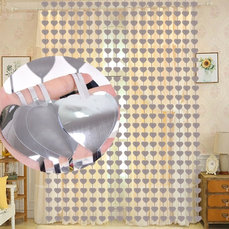 Minimalist Heart Shape Christmas Door Curtain for Indoor Outdoor Parties|Home Decor Curtains