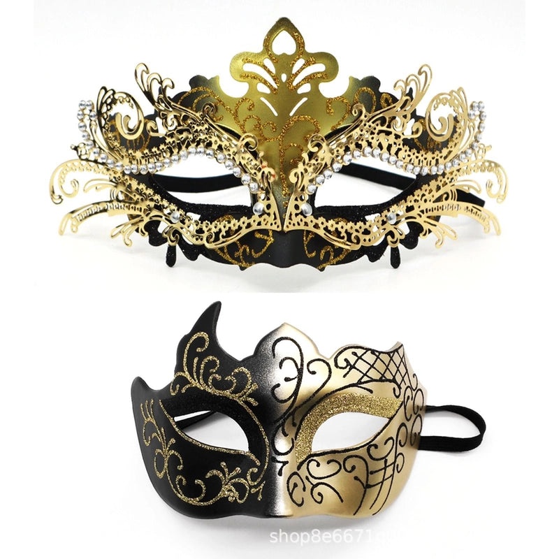 Mardi Gras Minimalist Geometric Plastic Party Mask | Party Supplies