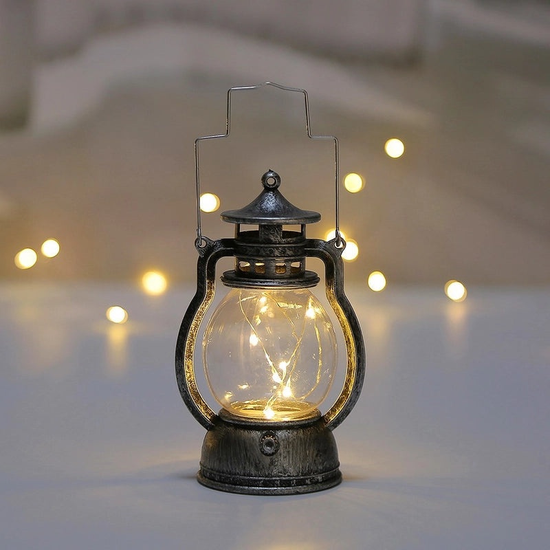 Retro Kerosene Lamp Christmas Decoration Small Lantern Creative Festival Atmosphere Gift | Home Decor & Seasonal Decorations