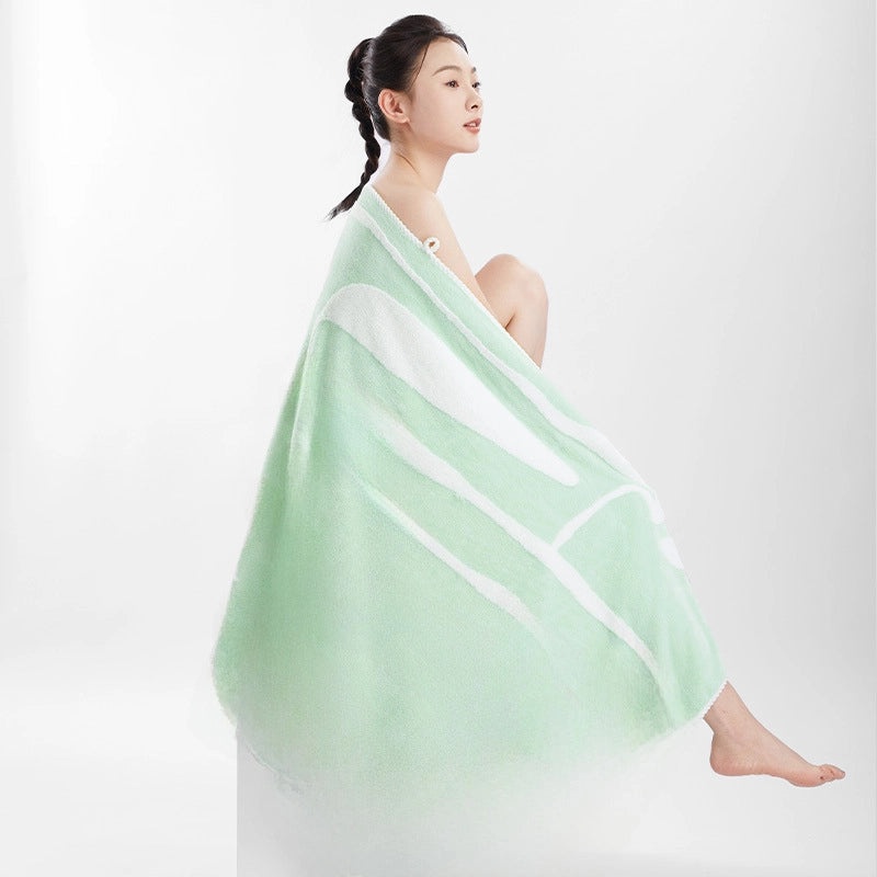 Coral Fleece Large Bath Towel Antibacterial Soft Breathable Highly Absorbent Less Lint Than Cotton Gift Included|Home & Bath Textiles