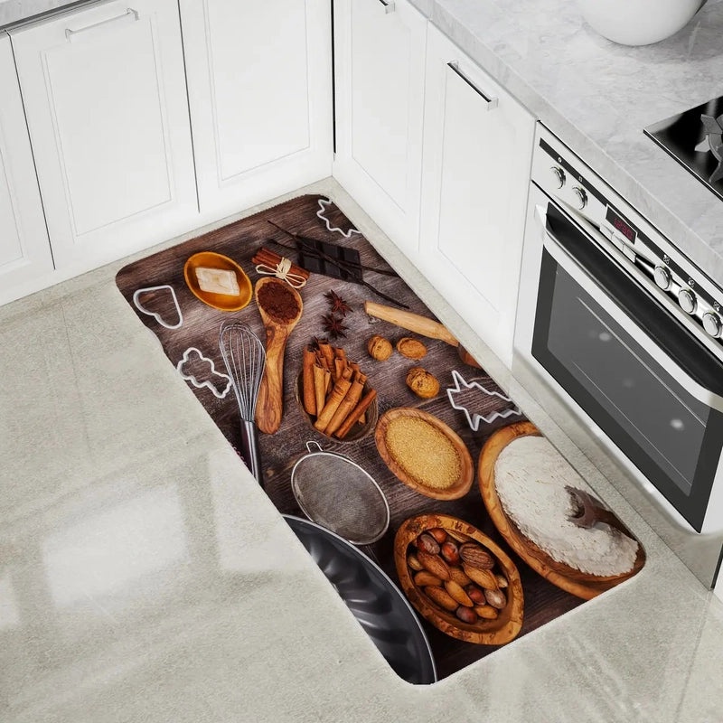 Cozy Casual Spices Pattern Polyester Rug | Home Decor Carpet