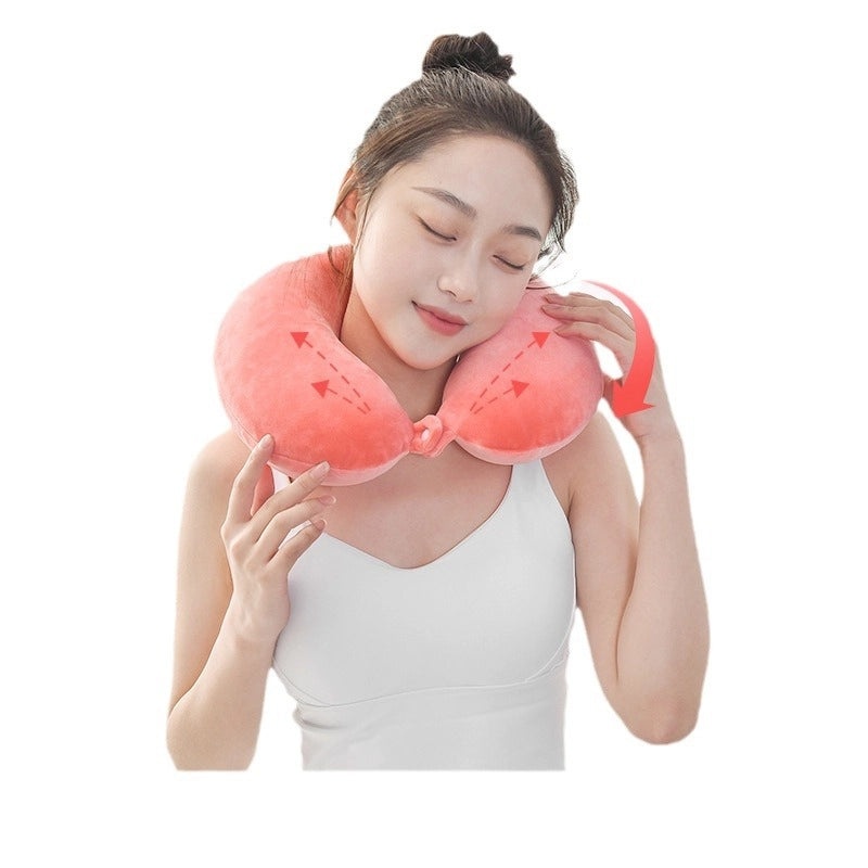 Memory Foam U-Shaped Travel Neck Pillow for Car, Plane, Student Nap | Travel Accessories