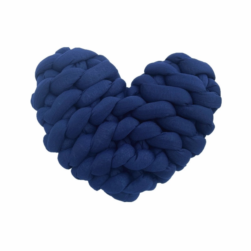 Handmade Nordic Heart-shaped Pillow DIY Core-filled Yarn Woven Cushion Photography Props|Home Decor & Photography Props