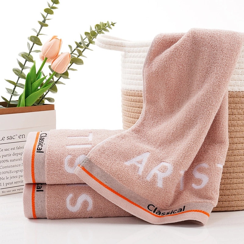 Absorbent Cotton Towel with Embroidered Logo for Household and Promotional Gifts|Home & Living - Towels & Linens