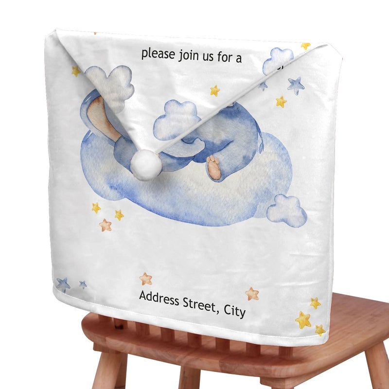 Christmas Plush Chair Back Cover Elephant Design | Home & Living / Holiday Decor