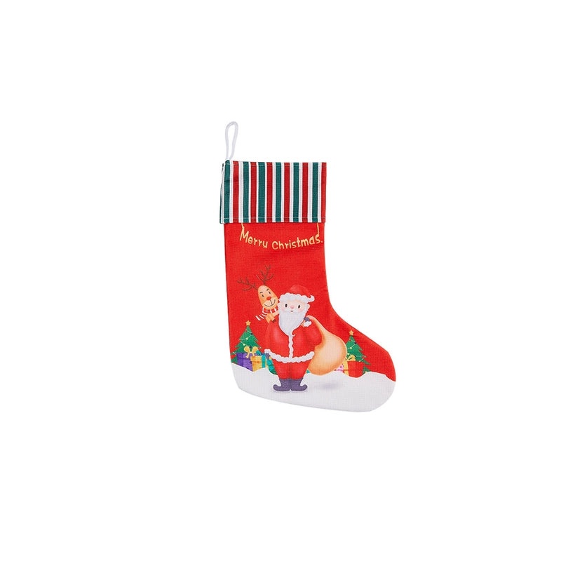 Christmas Holiday Socks 300g Cotton Linen Kids Gift Bags Festive Decorations | Holiday Accessories