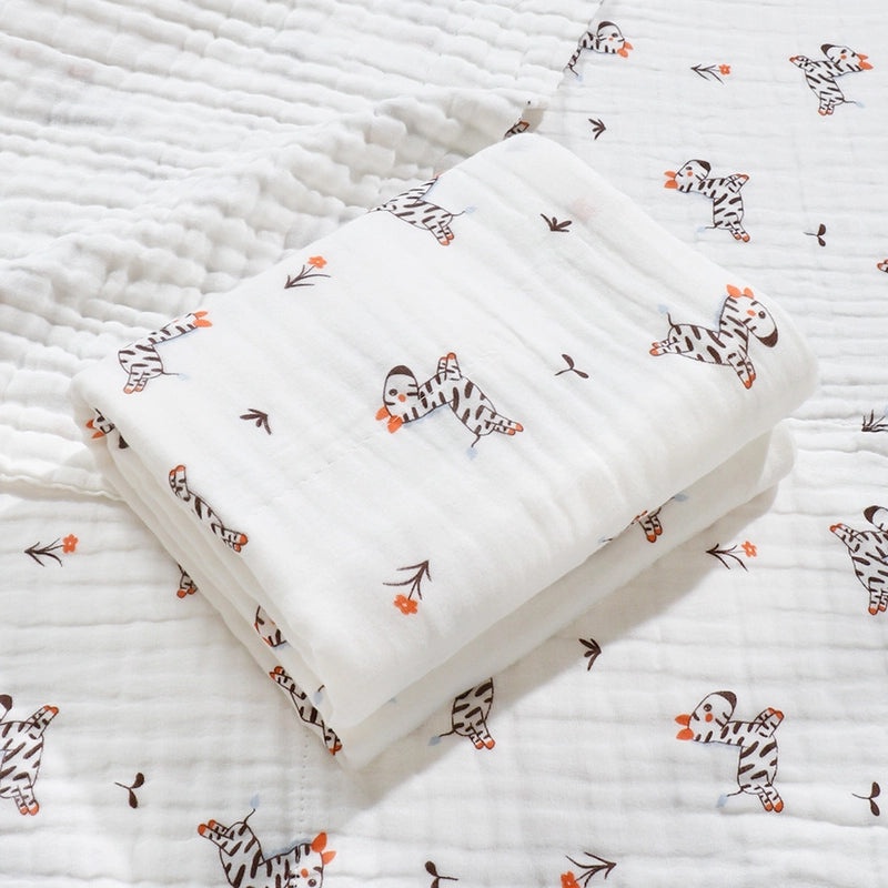 Newborn Cotton Six-layer Gauze Bath Towel Soft Baby Bath Swaddle Wrap|Baby Bath & Towels