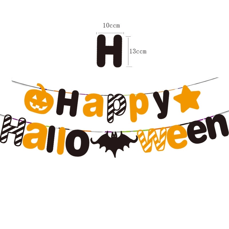 Halloween Pumpkin Letter Bat Decorations for Holiday Party|Seasonal Home Decor