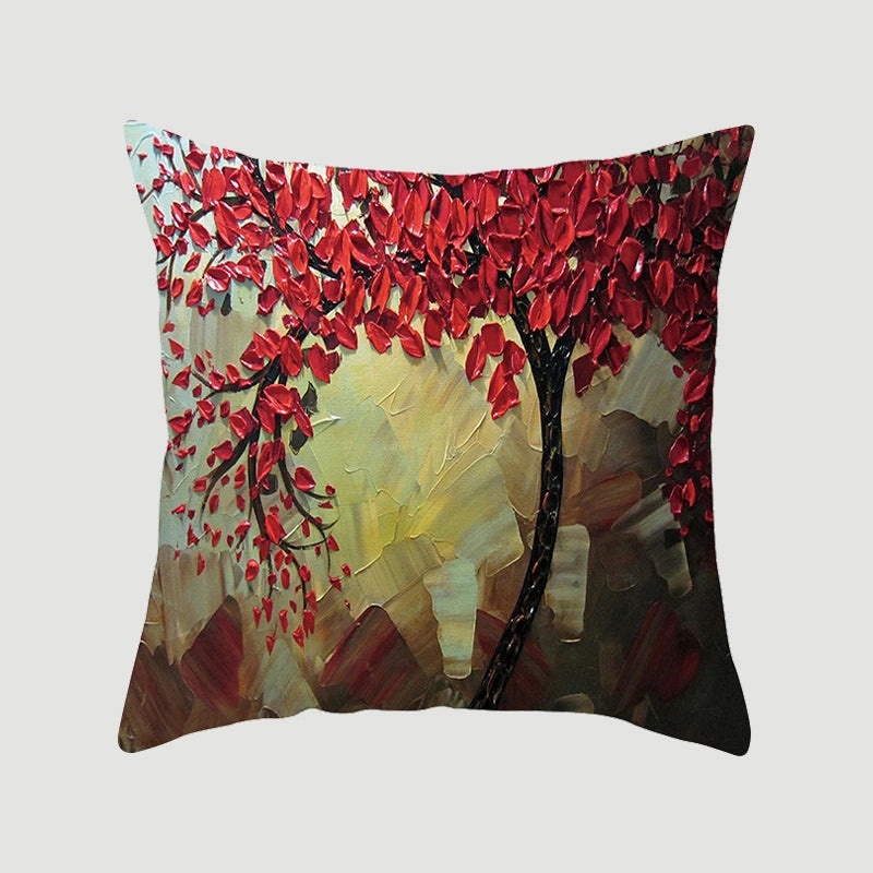 Modern Pastoral Letter and Plant Linen Pillow Covers for Couch and Sofa Decor | Home Decor & Pillows