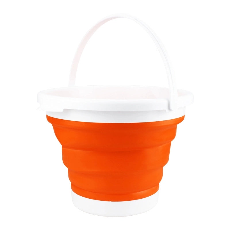 Foldable Solid Color Plastic Bucket for Bathing|Home & Bath Accessories