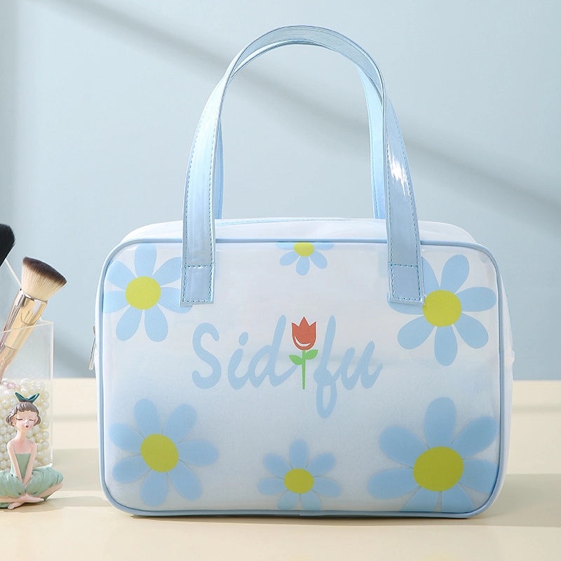 Korean Style Floral Butterfly PVC Pouch|Accessories Storage Bags