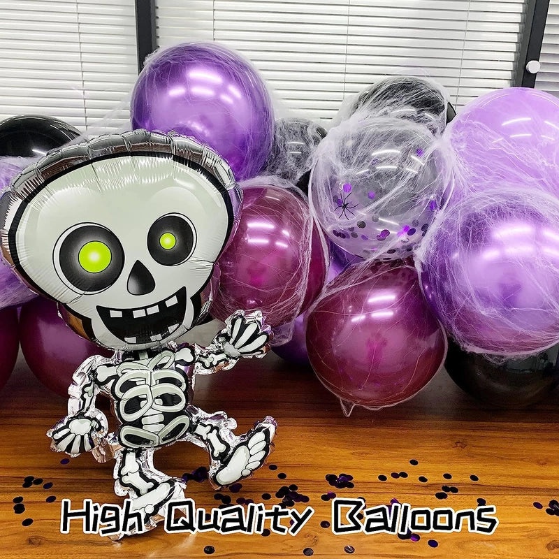 Halloween Skull Party Balloons Aluminum Foil Funny Cool Design|Party Supplies Balloons