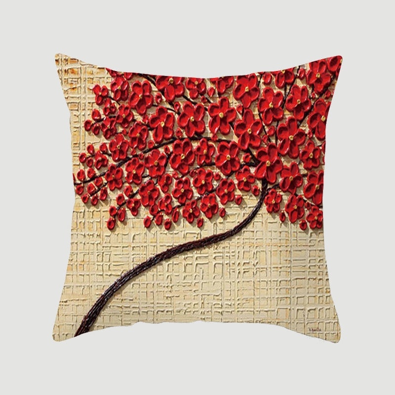 Modern Pastoral Letter and Plant Linen Pillow Covers for Couch and Sofa Decor | Home Decor & Pillows